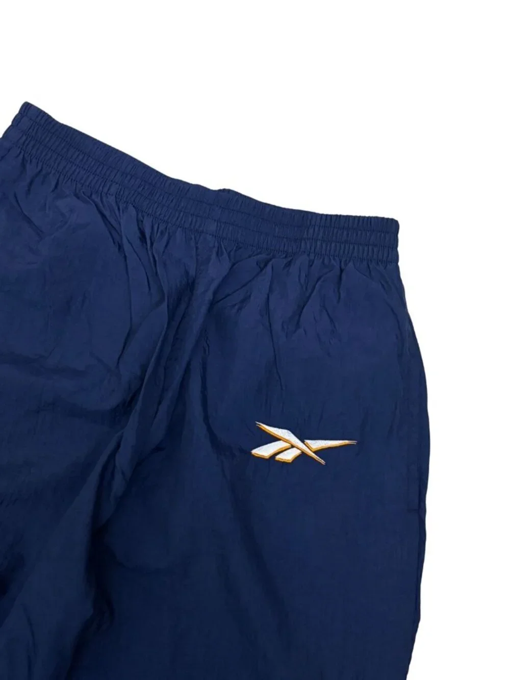 REEBOK Vintage 90s Windbreaker Pants Joggers Track Pants Blue Mens Small